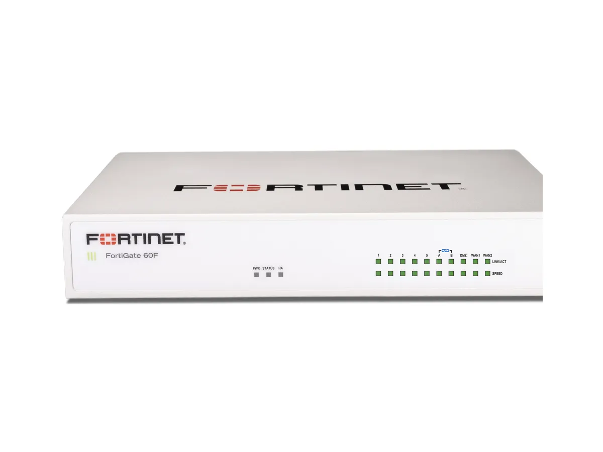 FortiGate 60F manufacturer series of devices external reference chart; not based on actual ports, SSD and power supply configurations