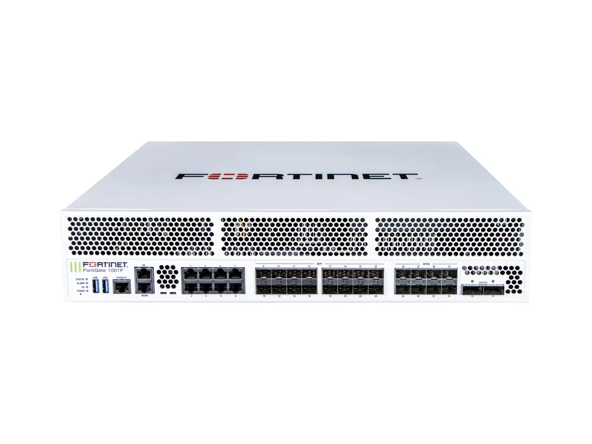 FortiGate 1000F manufacturer series of devices external reference chart; not based on actual ports, SSD and power supply configuration