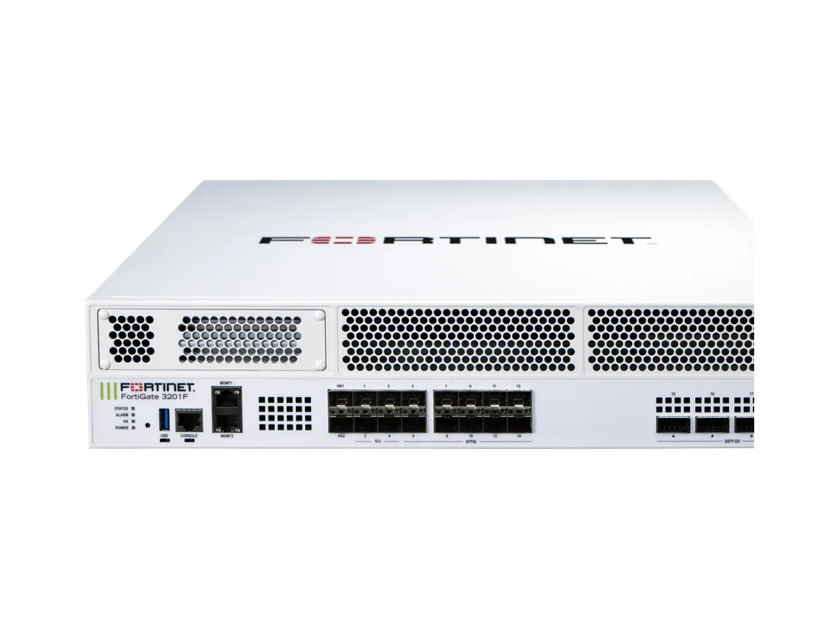 FortiGate 3200F manufacturer series device appearance reference chart; not based on actual ports, SSD and power supply configurations