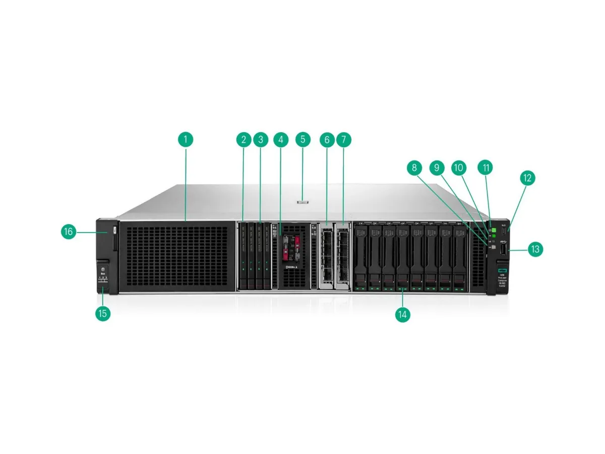 HPE ProLiant DL380 Gen12 manufacturer Platform appearance reference chart