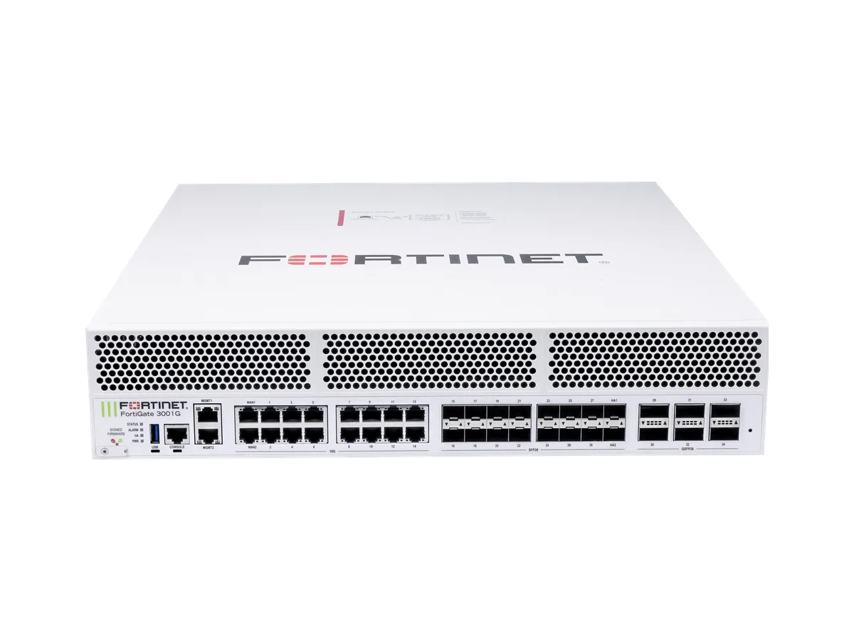 FortiGate 3000G manufacturer series equipment lookup reference chart; not based on actual ports, SSD and power supply configuration