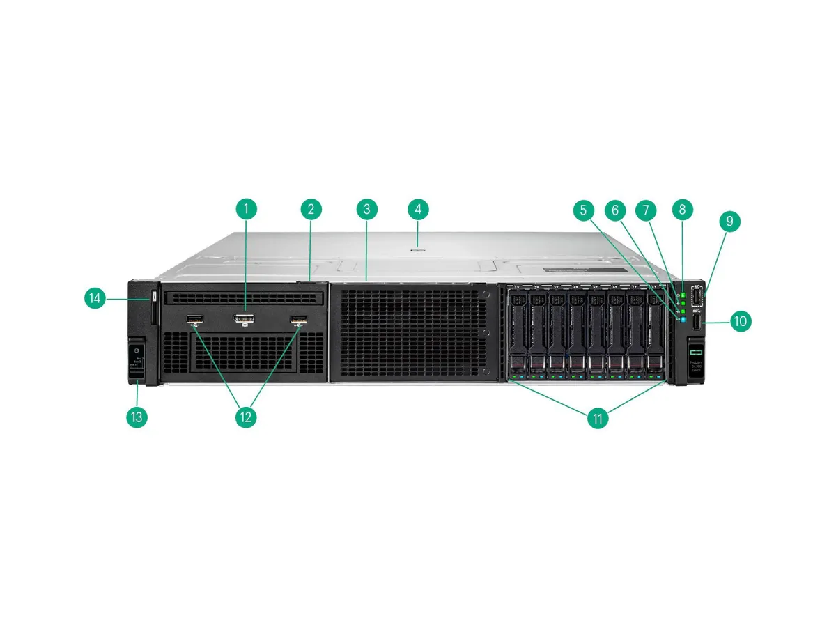 HPE ProLiant DL380 Gen11 manufacturer Platform appearance reference chart