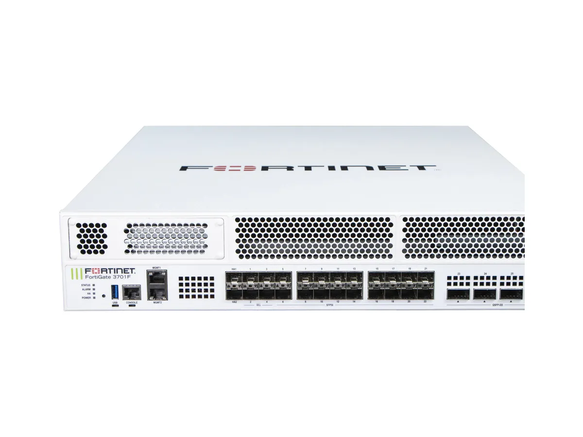FortiGate 3700F manufacturer series device appearance reference chart; not based on actual ports, SSD and power supply configuration