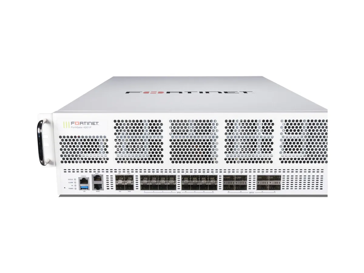 FortiGate 4200F manufacturer series device appearance reference chart; not based on actual ports, SSD and power supply configuration