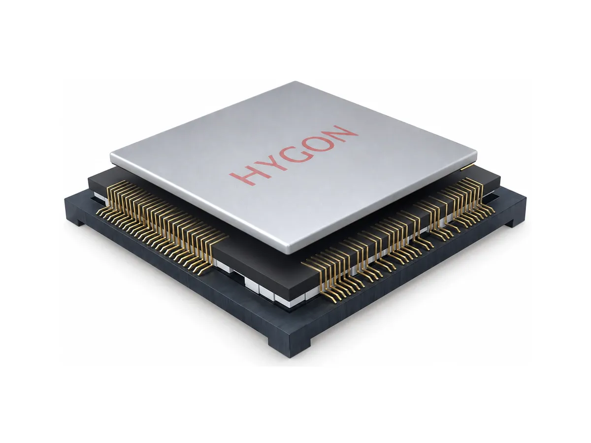 HYGON 7000 series processor showing intent ((AI assisted sorting, non-specific model live footage)