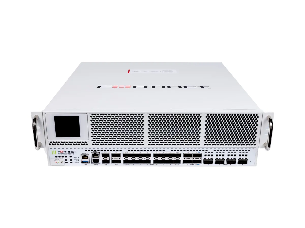 FortiGate 3800G manufacturer series device layout reference chart; not based on actual ports, SSD and power supply configuration