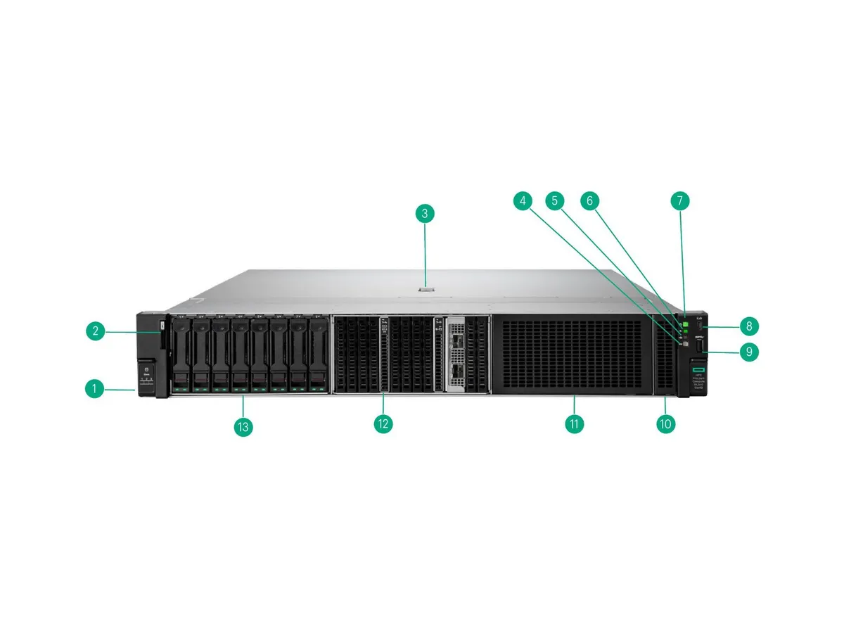 HPE ProLiant DL340 Gen12 manufacturer Platform appearance reference chart