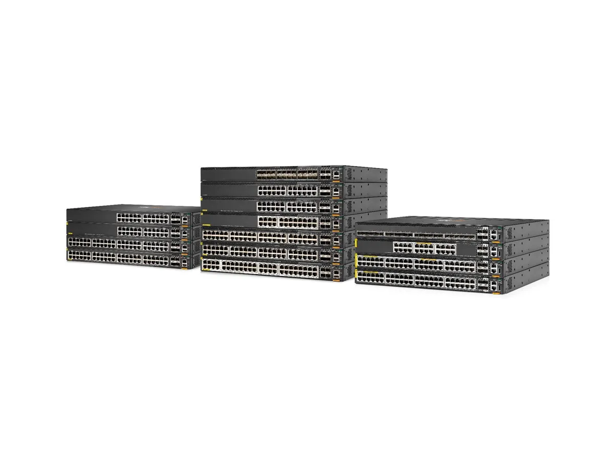 Manufacturer of HPE Aruba Networking CX 6300 series external graphics reference; not based on external ports, PoE or single model configuration