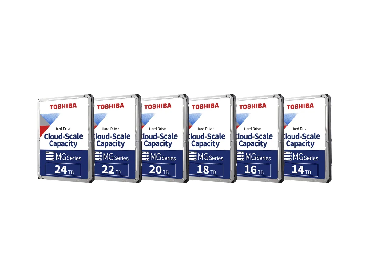 TOSHIBA MG11 series manufacturer drive reference chart; not based on the capacity label in the chart to confirm specific model