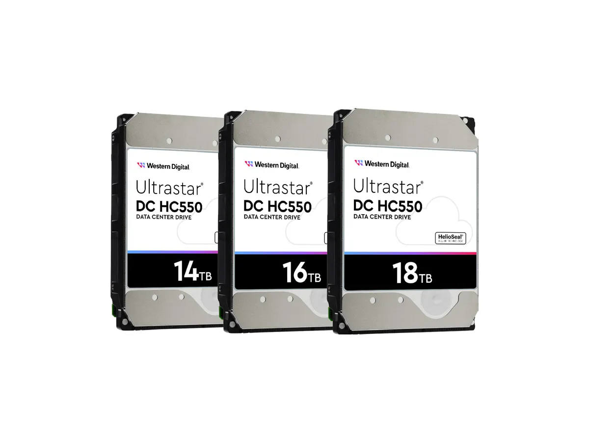 Western Digital Ultrastar DC HC550 manufacturer series appearance reference chart; not identified by capacity label